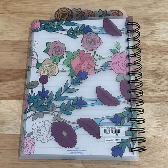 Sailor Moon Crystal 6” x 8” Plastic Divider Tab Journal By Just Funky - Picture 2 of 7